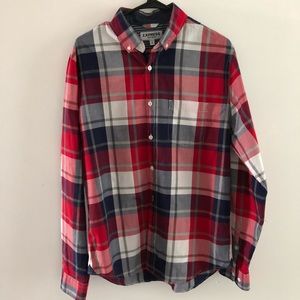 Express Soft Wash Poplin Button-Up Shirt